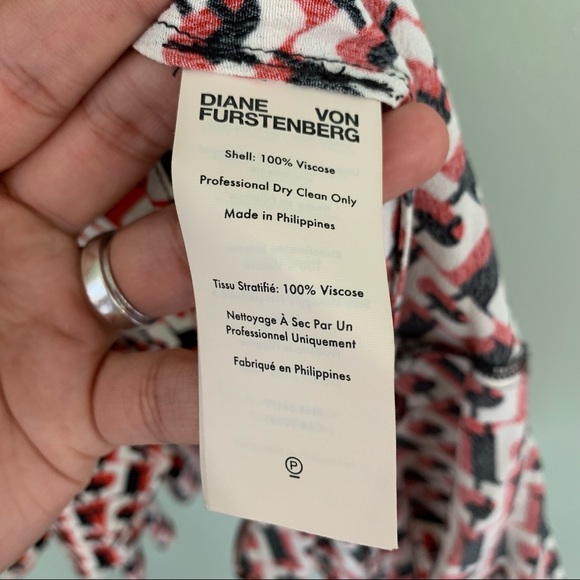 Diane Von Furstenberg Emilia Crepe Mini Wrap Dress - Picture 10 of 10